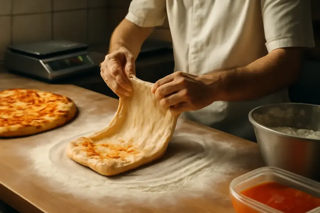 Pizza romana scrocchiarella tecnica: il segreto dietro una stesura impeccabile