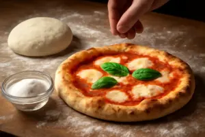 Sale nell’impasto della pizza: la quantità ideale per evitare una base troppo dura