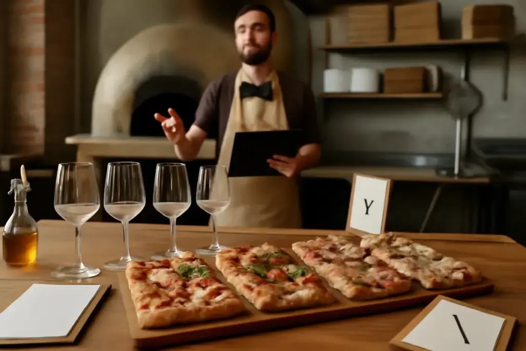 Come organizzare una degustazione di pizza in pizzeria artigianale? Idee per valorizzare ogni assaggio