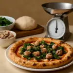 Pizza salsiccia e friarielli: dosare correttamente gli ingredienti per non appesantire il disco