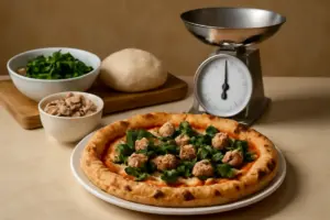 Pizza salsiccia e friarielli: dosare correttamente gli ingredienti per non appesantire il disco