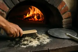 Farina bruciata su pietra in forno a legna: cosa fare per eliminarla senza rovinare il sapore