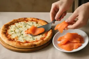 Come farcire la pizza con salmone affumicato? Il trucco per preservare gusto e consistenza