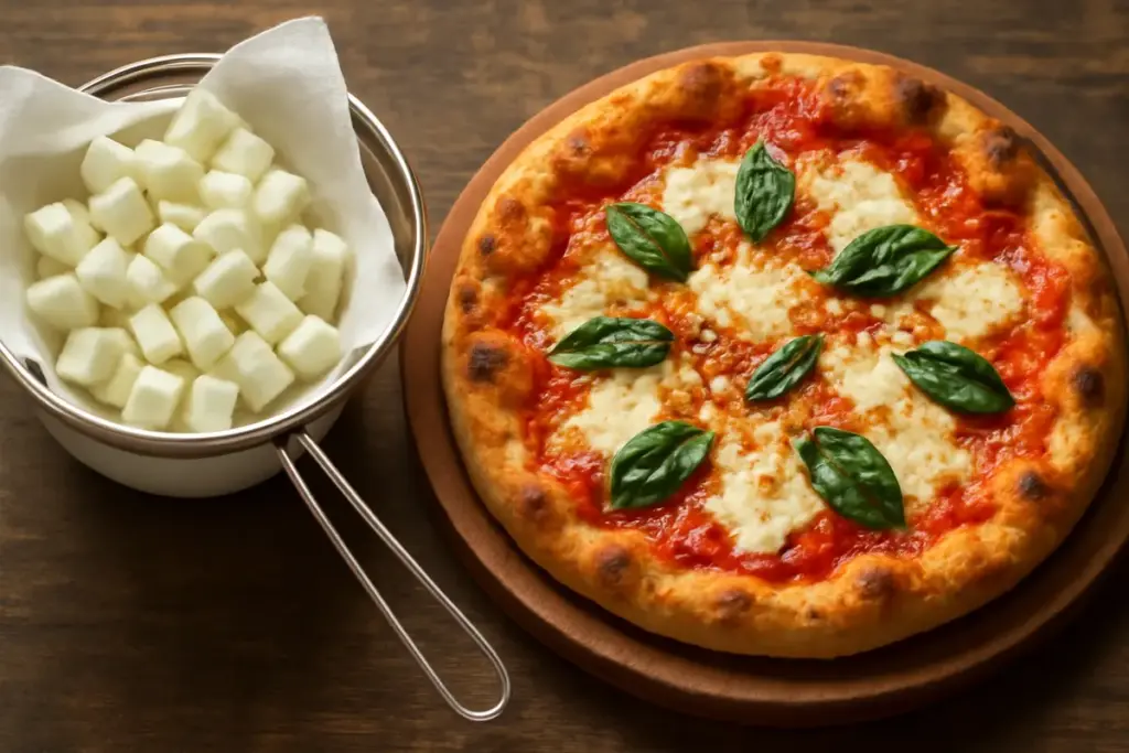 Mozzarella per pizza artigianale: il tipo ideale che non bagna l’impasto